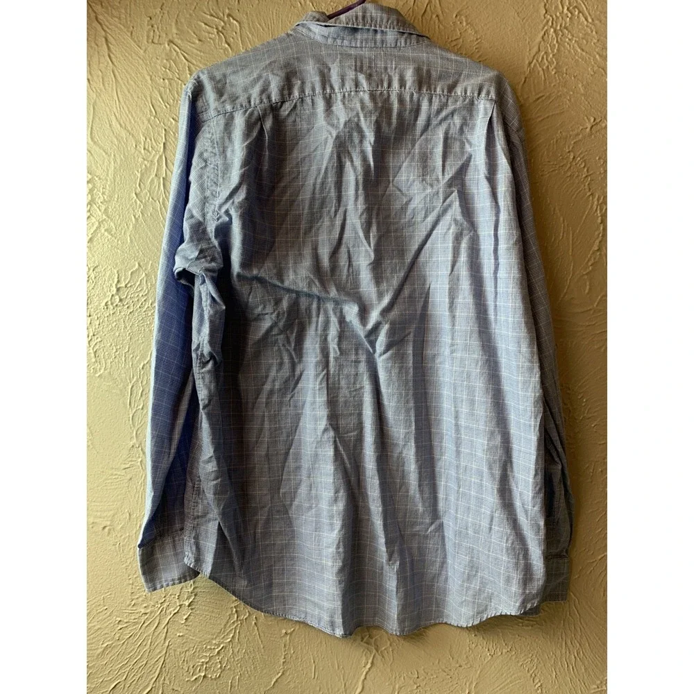 Polo Ralph Lauren RL Twill Plaid‎ Button Front Shirt Long Sleeve Size Large